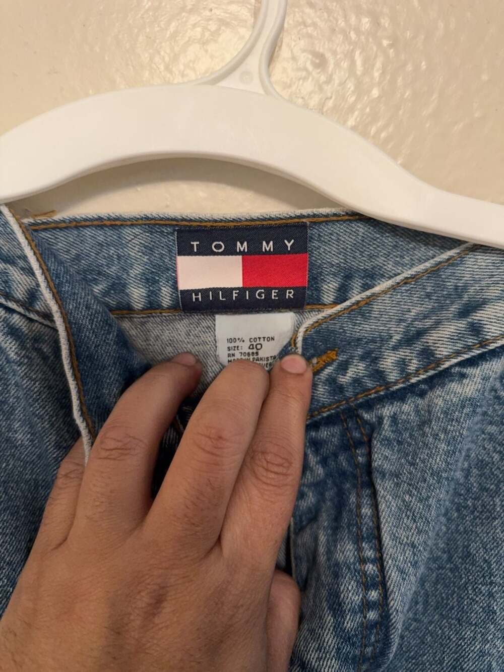 Vintage Tommy Hilfiger Carpenter Jeans Size 40 - Picture 3 of 3